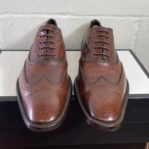 To Boot New York Adam Derrick Brown Leather Wingtip Oxford Dress Shoes Men's 9.5